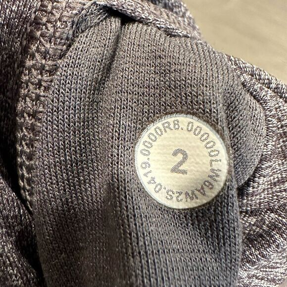 Lululemon wunder under high rise crop heathered black size 2 - Picture 5 of 5